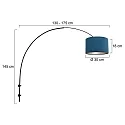 Steinhauer Væglampe SPARKLED LIGHT cylindrisk, med afbryder, med skærm, med stik, justerbar E27 IP20, sort mat 