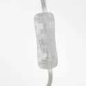 Steinhauer Væglampe SPARKLED LIGHT cylindrisk, med afbryder, med skærm, med stik, justerbar E27 IP20, stål børstet 