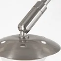 Steinhauer Væglampe SPARKLED LIGHT cylindrisk, med afbryder, med skærm, med stik, justerbar E27 IP20, stål børstet 