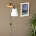 Mexlite Mexlite Wall luminaire DION, 1 flame, beech