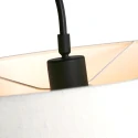 Steinhauer Væglampe ELEGANT CLASSY med afbryder, med skærm, med aflastning, med stik, justerbar E27 IP20, sort mat 