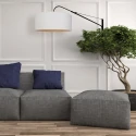Steinhauer Væglampe ELEGANT CLASSY med afbryder, med skærm, med aflastning, med stik, justerbar E27 IP20, sort mat 
