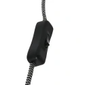 Steinhauer wall luminaire ELEGANT CLASSY with switch, with shade, with strain relief, with plug, adjustable E27 IP20, steel brushed 
