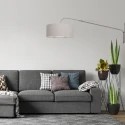 Steinhauer wall luminaire ELEGANT CLASSY with switch, with shade, with strain relief, with plug, adjustable E27 IP20, steel brushed 