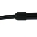 Standerlampe SPARKLED LIGHT halvrund, med afbryder, med skærm, med stik, justerbar E27 IP20, sort mat 