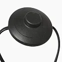 Steinhauer Standerlampe SPARKLED LIGHT halvrund, med afbryder, med skærm, med stik, justerbar E27 IP20, sort mat 