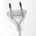 Steinhauer Standerlampe SPARKLED LIGHT halvrund, med afbryder, med skærm, med stik, justerbar E27 IP20, stål børstet 