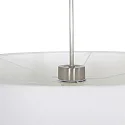 Steinhauer Pendel SPARKLED LIGHT cylindrisk, med skærm E27 IP20, stål børstet dæmpbar