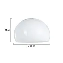 Steinhauer shade KAPPEN - PLEXI BALL 380 round, glossy, white