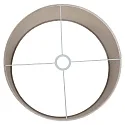Steinhauer skærm KAPPEN - Ø 40CM flad, cylindrisk, sølv