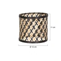 anne light & home skærm K2015BS, træ, sort