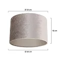 Steinhauer skærm KAPPEN - Ø 30CM cylindrisk, sølv