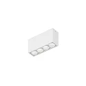 Loftlampe LINOO SURFACE 4.0 4-flammer, firkantet IP20, hvid mat, hvid blank dæmpbar