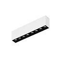 Loftlampe LINOO SURFACE 8.0 8-flammer, firkantet IP20, hvid mat, hvid blank dæmpbar