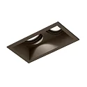 Indbygget spotlys PLANO 2.0 - LED 2-flammer, kardanisk drejning, med klemfjedre IP20, bronze dæmpbar