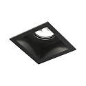 Indbygget spotlys PLANO IP44 1.0 - LED 1-flamme, stiv, med klemfjedre IP44 / IP20, mat, kulsort dæmpbar