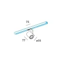 Wever & Ducré LED 1-phase Spot SQUBE ON TRACK 1.0, 6W 1800-2850K, incl. adapter, white