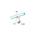 Wever & Ducré 3-phase Spot SQUBE ON TRACK 1.0 PAR16, GU10 max. 12W, incl. adapter, black