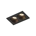 Downlight PIRRO 2.0 2-flammer IP20, sort dæmpbar