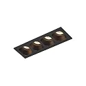 Downlight PIRRO 4.0 4-flammer IP20, sort dæmpbar