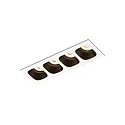 Downlight PIRRO 4.0 4-flammer IP20, sort, hvid dæmpbar