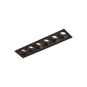 Downlight PIRRO 6.0 6-flammer IP20, sort dæmpbar