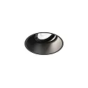 ceiling recessed luminaire DEEP ADJUST PETIT TRIMLESS 1.0 - LED flush, cardanic swivelling IP20, mat, deep black dimmable
