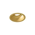 Indbygnings loftlampe DEEP ADJUST PETIT 1.0 med bladfjedre, kardanisk drejning IP20, guld dæmpbar