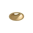 ceiling recessed luminaire DEEP ADJUST PETIT 1.0 with leaf springs, cardanic swivelling IP20, champagner dimmable