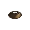 Indbygnings loftlampe DEEP ADJUST PETIT 1.0 med bladfjedre, kardanisk drejning IP20, bronze dæmpbar