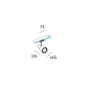 LED 1-phase track spot SARA 1.0, 8W 2700K, dimmable, black