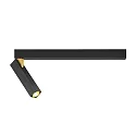 Loftlampe MICK 1.0 1-flamme IP20, guld, sort dæmpbar