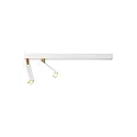 Loftlampe MICK 2.0 2-flammer IP20, guld, hvid dæmpbar