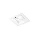 Indbygnings loftlampe PLANO PETIT 1.0 - LED 1-flamme, kardanisk drejning, med klemfjedre IP20, mat, trafik hvid dæmpbar