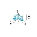 Wever & Ducré Downlight STRANGE PETIT ADJ 1.0 1-flamme IP20, sort dæmpbar