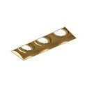 recessed luminaire STRANGE PETIT TRIMLESS 3.0 3 flames IP20, champagner 22,4W 1530lm 2700K 31° CRI 90