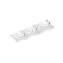 Indbygnings loftlampe STRANGE PETIT TRIMLESS 3.0 firkantet, skylle, kardanisk drejning IP20, mat, trafik hvid dæmpbar