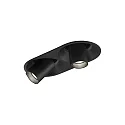Indbygget spotlys BLIEK ROUND PETIT 2.0 - LED 2-flammer, kardanisk drejning, halvt forsænket, med klemfjedre IP20, mat