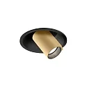 recessed luminaire BLIEK PETIT CEILING REC 1.0 IP20, champagner, black matt dimmable 6W 470lm 2700K 20-40° 20-40° CRI 90-100