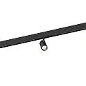 Skinne spot CENO 1.0 ON STREX 48V TRACK - ON/OFF til VDU-arbejdsstation, omskiftelig, kardanisk drejning IP20, mat, kulsort 