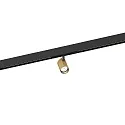 Skinne spot CENO ON STREX 1.0 med adapter IP20, champagne, sort mat 