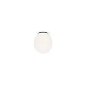 Loftlampe DRO 1.0 - Ø 12.5CM oval G9 IP20, opal hvid, sort mat dæmpbar