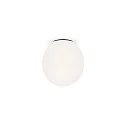 Loftlampe DRO 2.0 - Ø 19.5CM oval E14 IP20, opal hvid, sort mat dæmpbar
