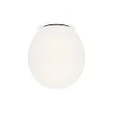 Loftlampe DRO 3.0 - Ø 29CM oval E27 IP20, opal hvid, sort mat dæmpbar