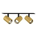 LED Recessed spot CENO 3.0, 3 flames, 2700K, CRi >90, rotatable/swivelling, dimmable, black gold