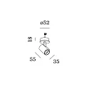 Indbygningslampe CENO SEMI RECESSED 1.0 IP20, sort mat 8W 500lm 2700K 31° CRI 90