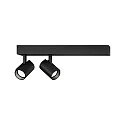 LED Spot CENO 2.0, 2 flames, 2700K, CRi >90, rotatable/swivelling, dimmable, black