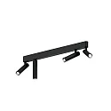 ceiling luminaire MATCH 4.0 4 flames, cardanic swivelling IP20, mat, deep black dimmable