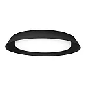 LED Wall /Ceiling luminaire TOWNA 2.0, IP44, Ø 46.1cm, 3000K, dimmable, black