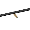 Skinne spot MATCH ON STREX 1.0 med adapter IP20, champagne, sort mat 